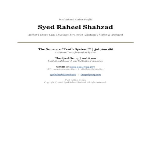 The Syed Group Institutional Company Profile 2026 | PDF