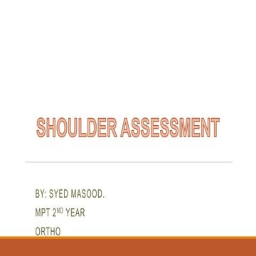 shoulder assessment (full)