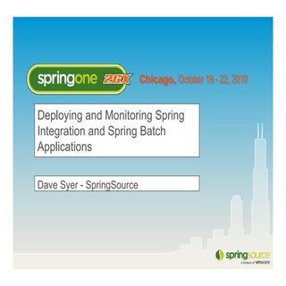 Syer Monitoring Integration And Batch
