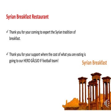 Syrian Cuisine - Roll Formers | PDF