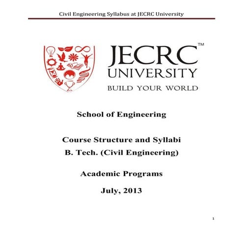 Bs Civil Engineering Curriculum Pdf