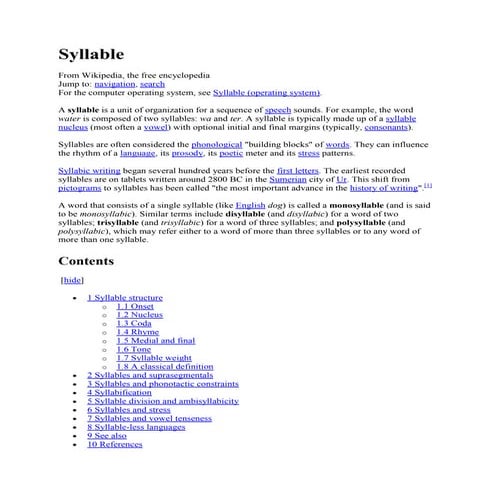 Syllable