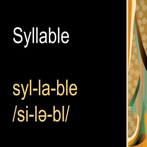 Syllable | PPT