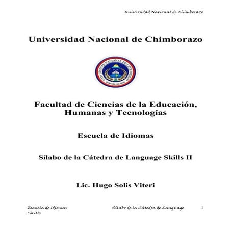 Syllabo skills ii hhugo