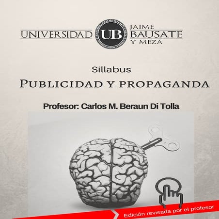 Syllabus - Publicidad y propaganda