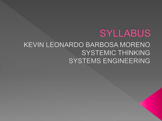 Syllabus