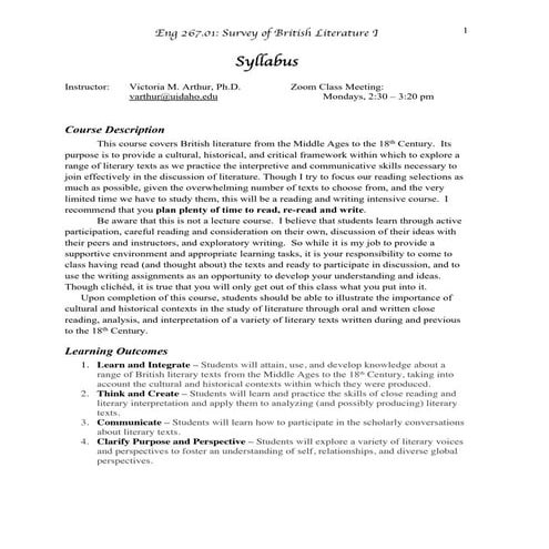 Course syllabus poetry | DOCX