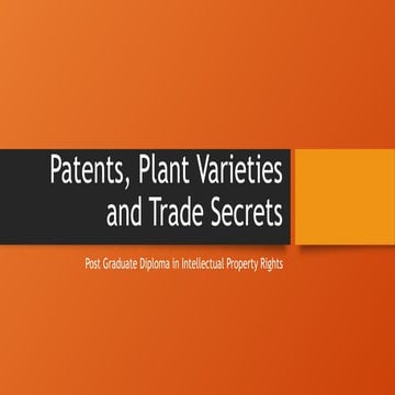 Syllabus.pptx plant varieties and patent protection