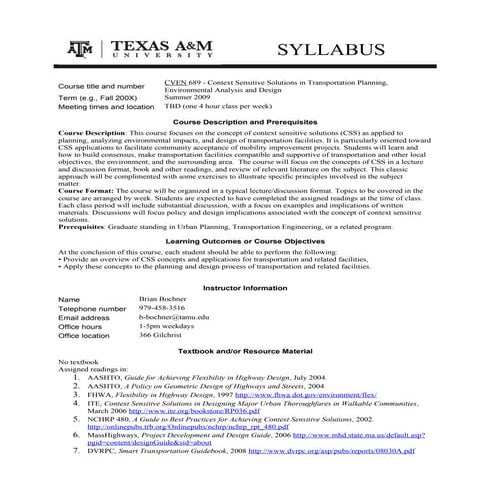 Syllabus   css course - 10 weeks 022309