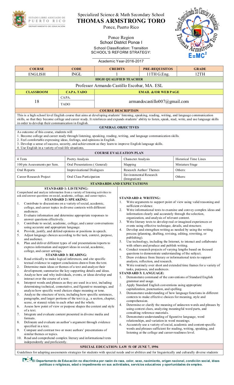 syllabus 2014 2015 12 thgrade