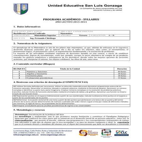 Syllabus 3 bgu mate superior 2013   2014