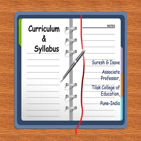 Syllabus and Curriculum