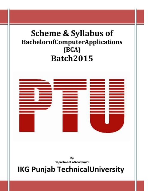 Syllabus bca | PDF