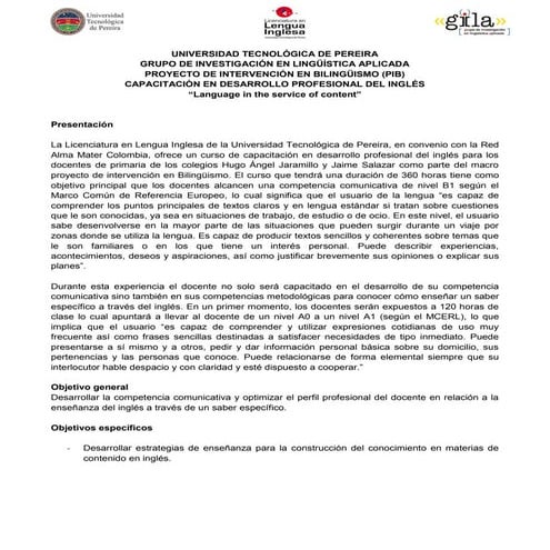 Syllabus capacitación