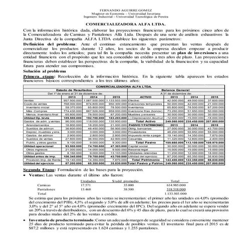 Syllabus de formulación y evaluación de proyectos 2016 