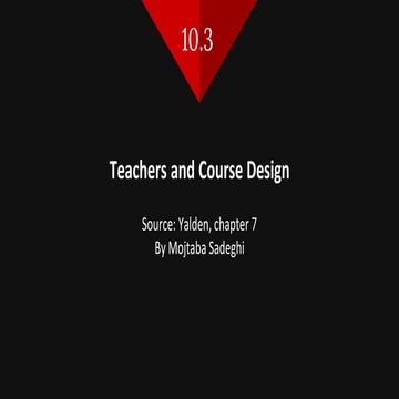 Teachers & Course Design.pptx