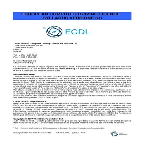 Syllabus ecdl v5 mod 2