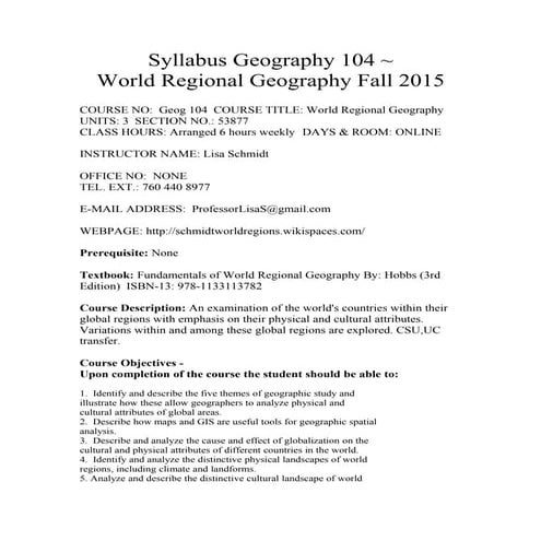 Syllabus geography 104 fall 2015