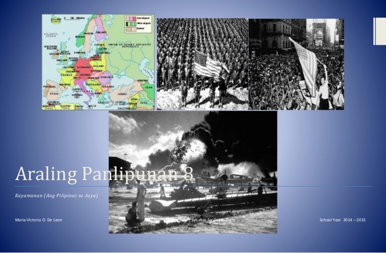 Grade Eight Syllabus In Araling Panlipunan