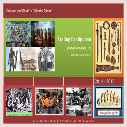 Araling Panlipunan Grade Five Syllabus