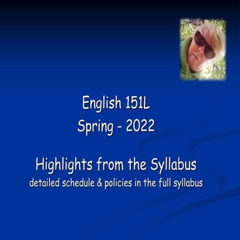 Syllabus highlights (2)
