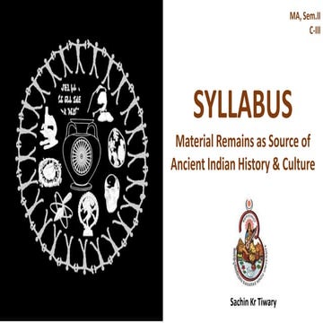 Syllabus_MA, Sem.II_Material Remains as Source of Ancient Indian History & Cu...