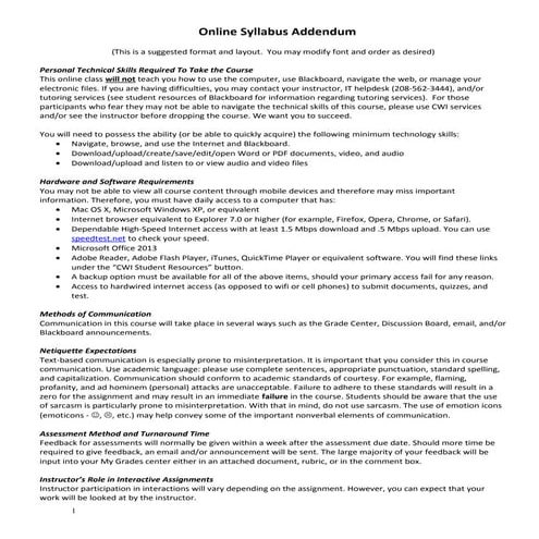 Syllabus online 2013