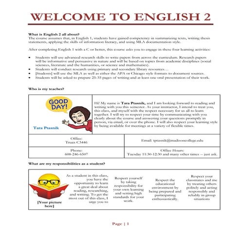 Syllabus online 6w
