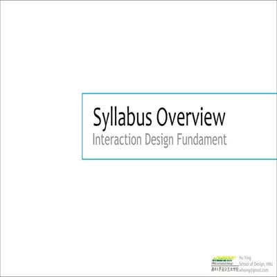 The course syllabus | PPT