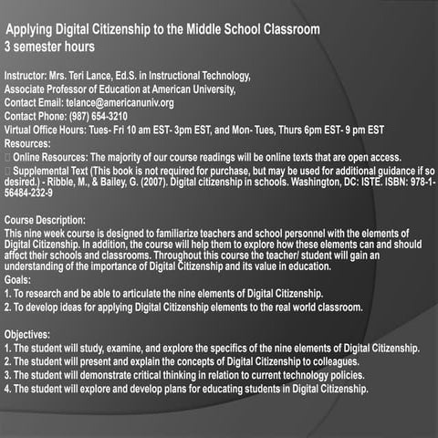 Syllabus presentation