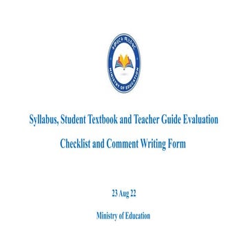 Textbook Evaluation Checklist | DOC