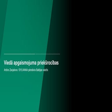 Kustības un klātbūtnes sensoru izmantošana apgaismojuma vadībā | PDF