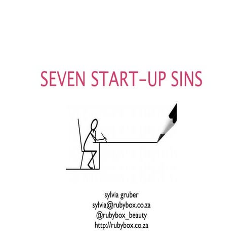 7 Start-up Sins by Sylvia Grubler 