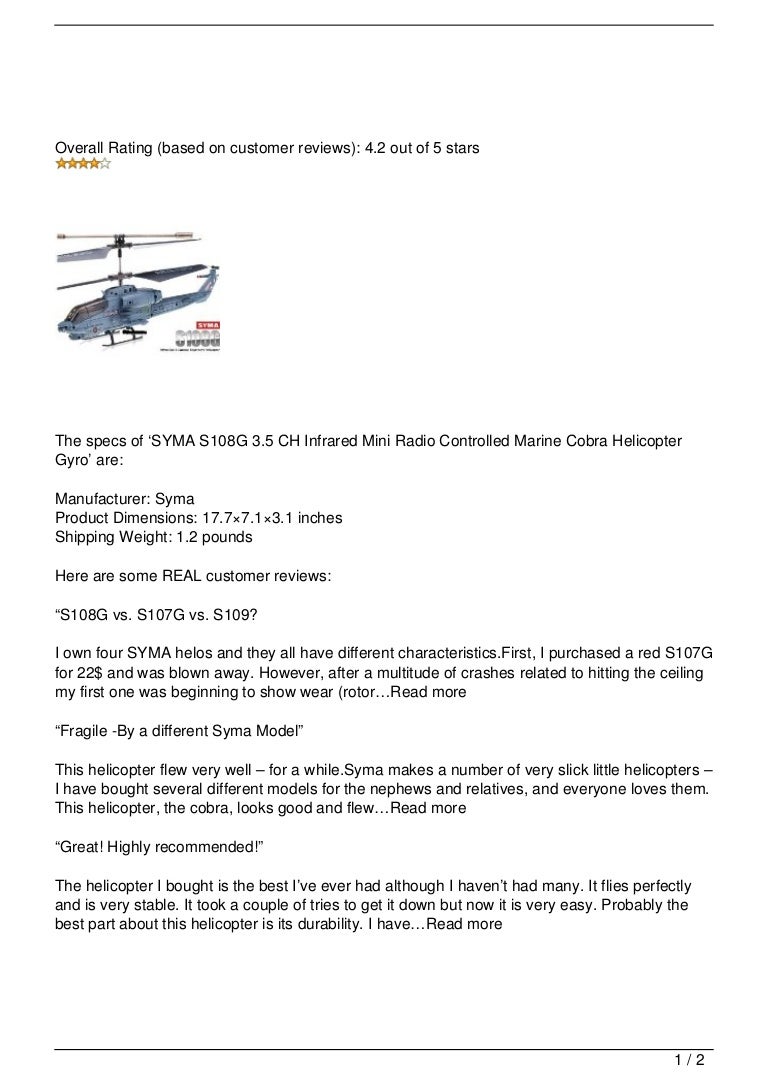 syma s108g