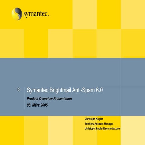 Symantec AntiSpam Complete Overview (PowerPoint)
