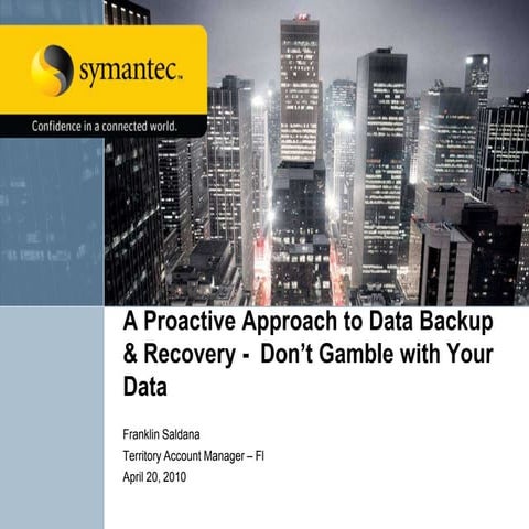 Dont Gamble With Your Data