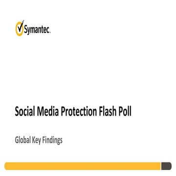 Symantec 2011 Social Media Protection Flash Poll Global Results