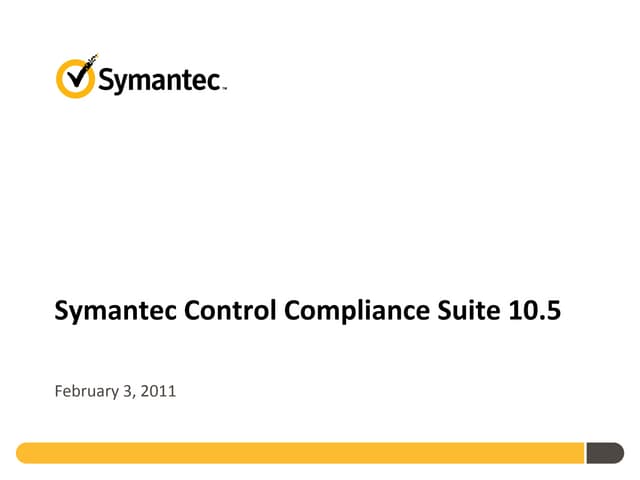 Symantec control compliance suite