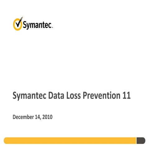 Symantec Data Loss Prevention 11