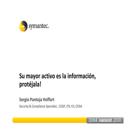 Symantec en Entel Summit 2010