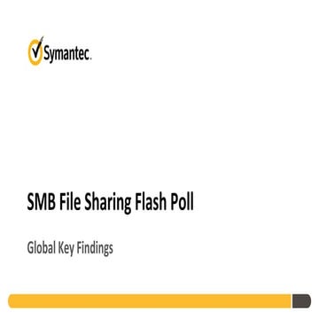 Symantec SMB File Sharing Flash Poll