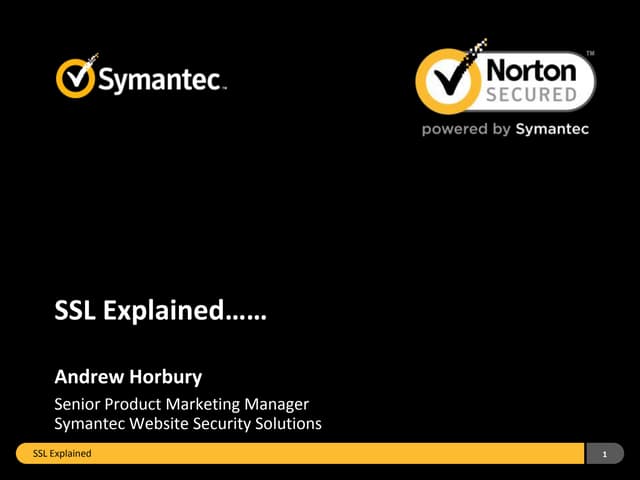 Symantec SSL Explained