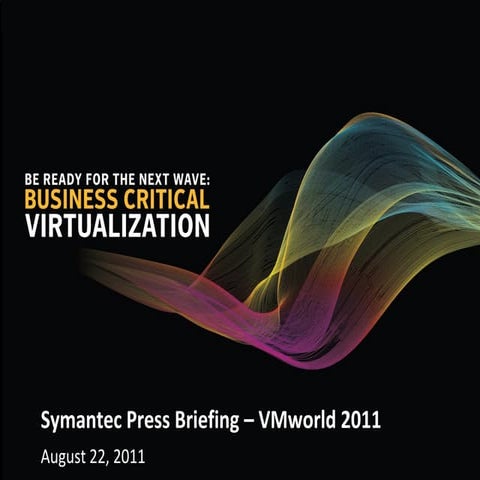 Symantec VMworld 2011 News