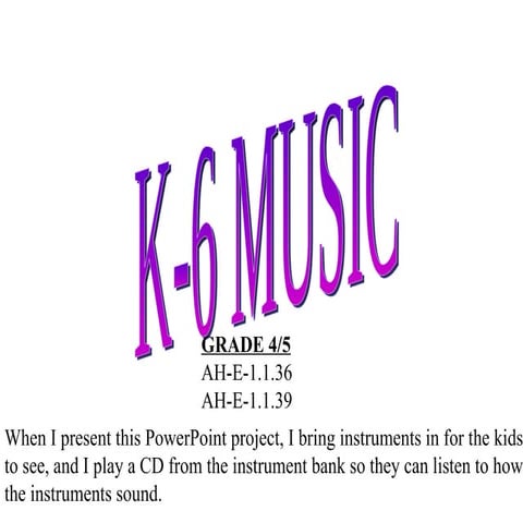 The four instrument families of the orchestra! | PPTX