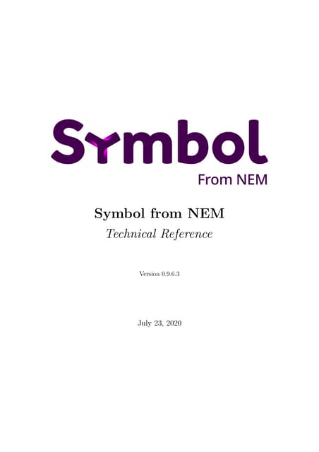 Symbol from NEM Whitepaper 0.9.6.3