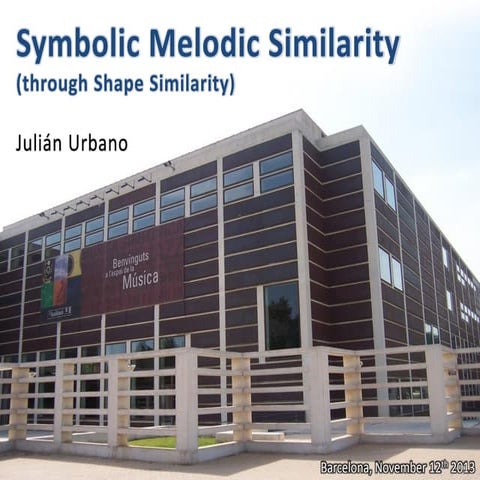 Symbolic Melodic Similarity (through Shape Similarity)