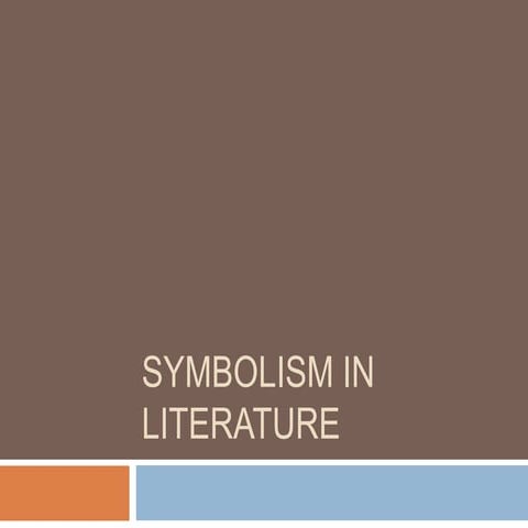 Symbolism in literature