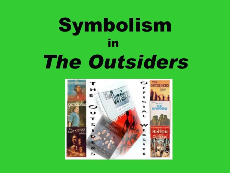 Symbolism in the outsiders for bookmark activity final