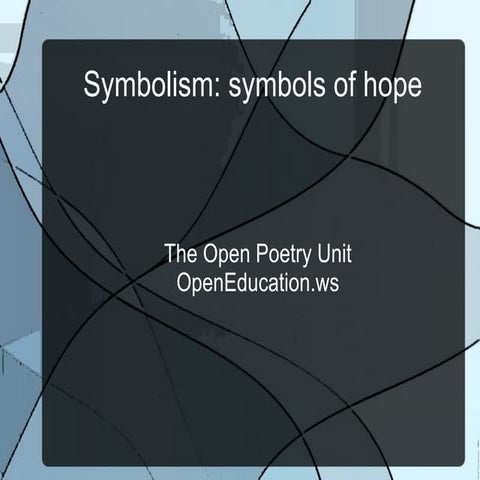 Symbolism: symbols of hope