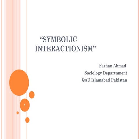 Symbollic interactionism in Sociology